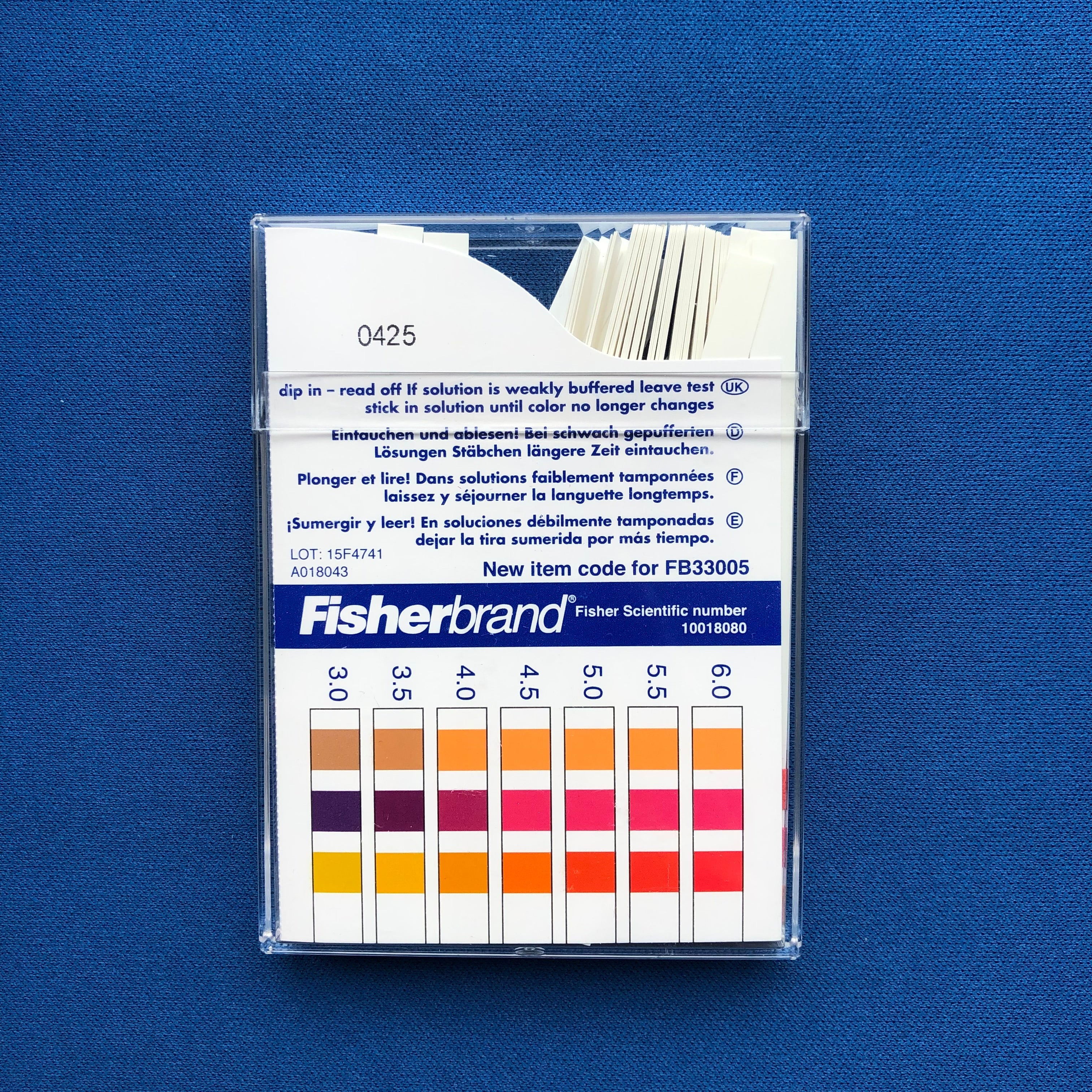 pH Indicator Paper Sticks