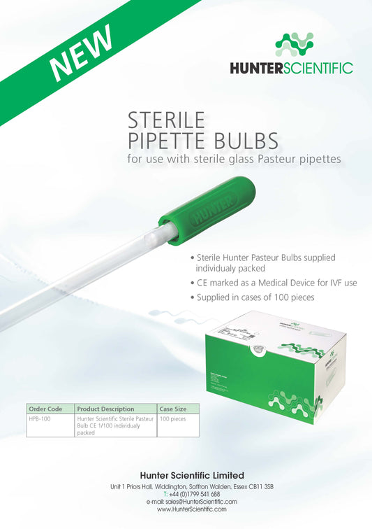 Hunter Sterile Pasteur Bulbs