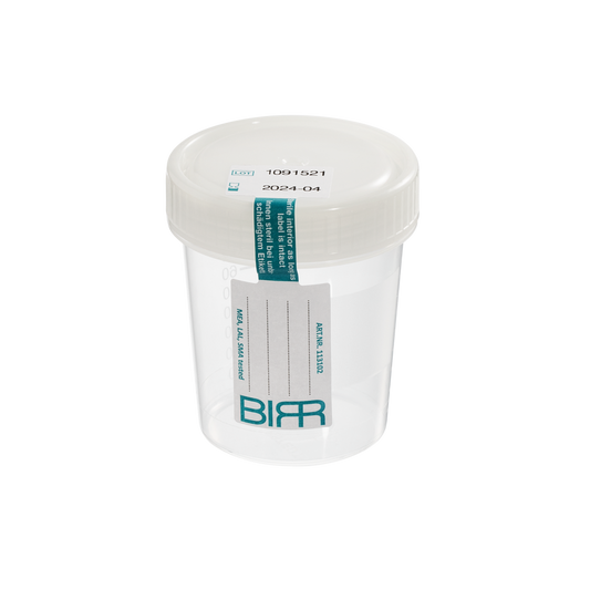 BIRR 100ml Semen Container (Packed in Sleeves of 5)
