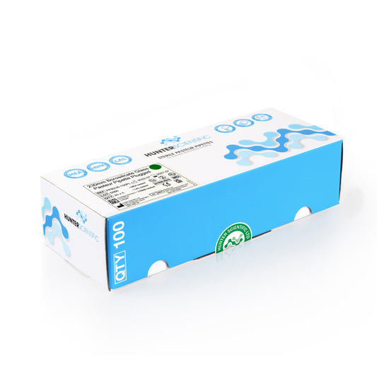 Hunter Sterile pasteurs 230mm borosilicate glass plugged 100