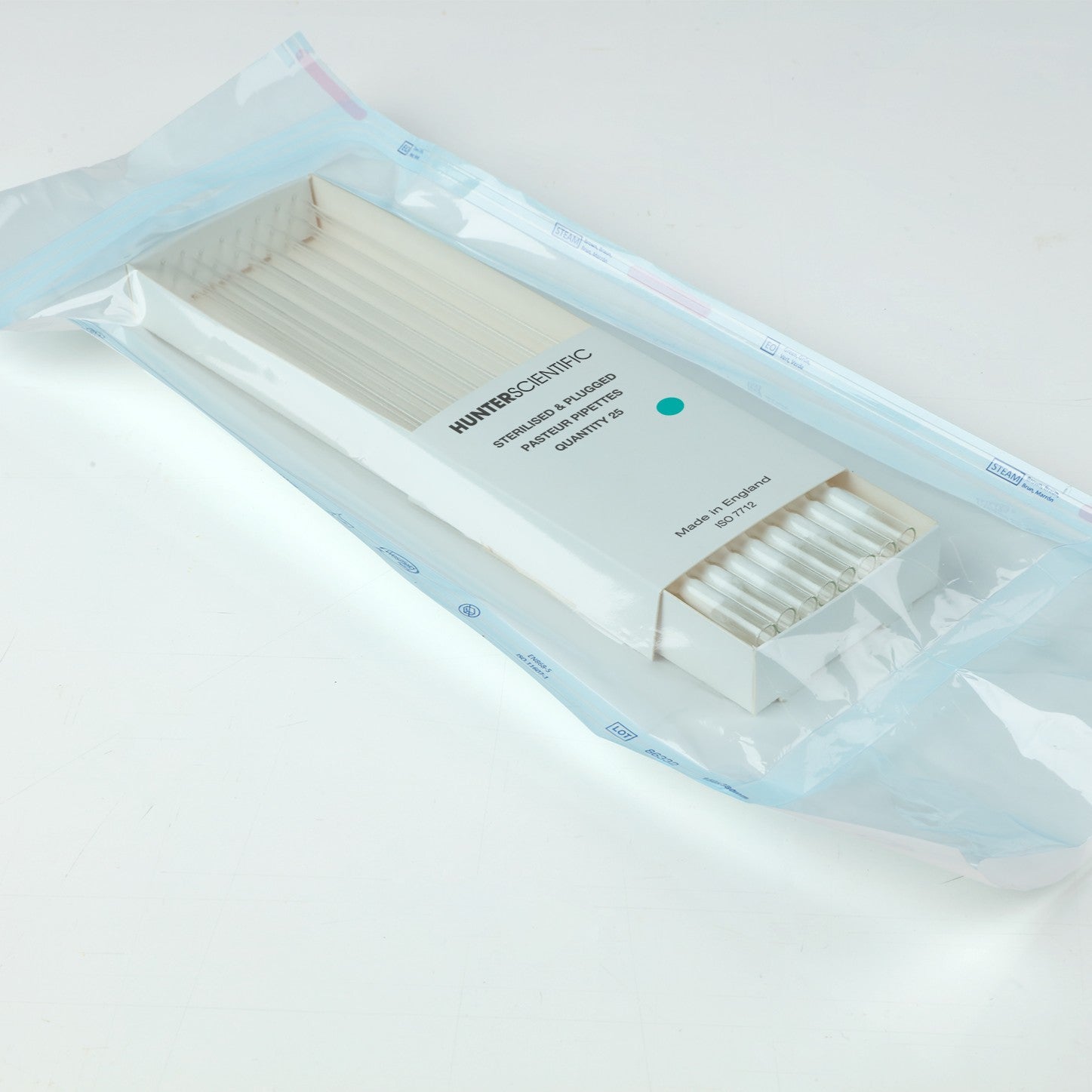 Hunter Sterile Pasteur Pipette 230mm Plugged x 250