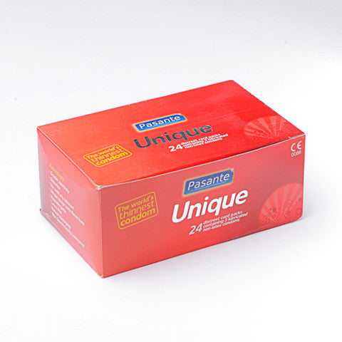 Pasante Unique CE marked Lubricated Non-latex condoms (24 packs of 3)